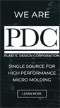 Mobile Screenshot of plasticdesigncorporation.com